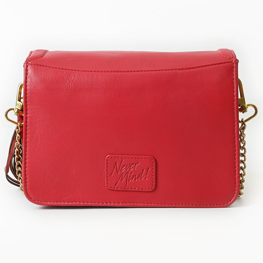 Never Mind Crossbody Genuine Leather Women Bag Western Handbag Purse