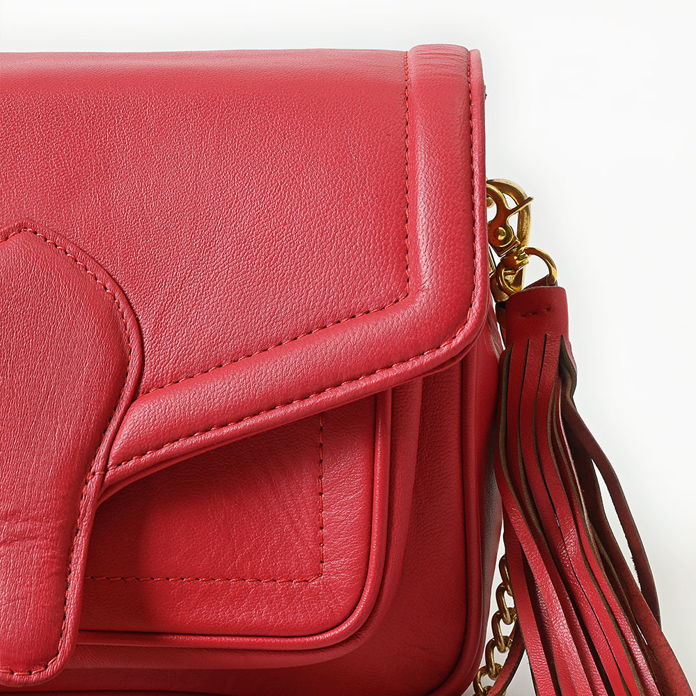 Never Mind Crossbody Genuine Leather Women Bag Western Handbag Purse
