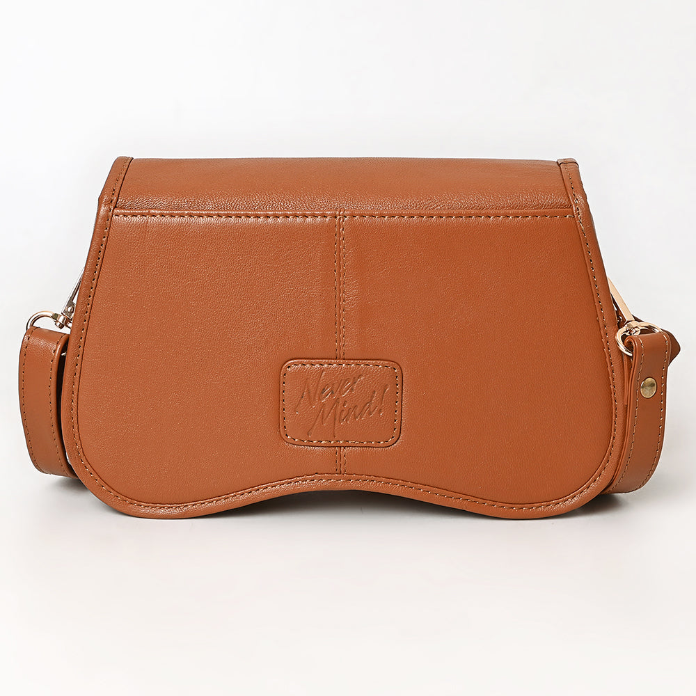 Never Mind Western Cross Body Genuine Leather Handbag Purse Wallet Bag For Women Girls