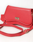 Never Mind Western Cross Body Genuine Leather Handbag Purse Wallet Bag For Women Girls