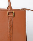 Never Mind  Briefcase Genuine Leather Women Bag Western Handbag Purse
