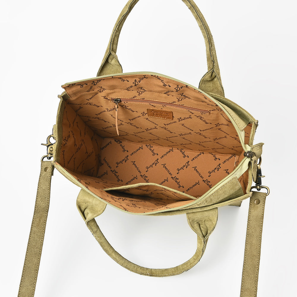 American Darling Tote Genuine Suede Leather women bag western handbag