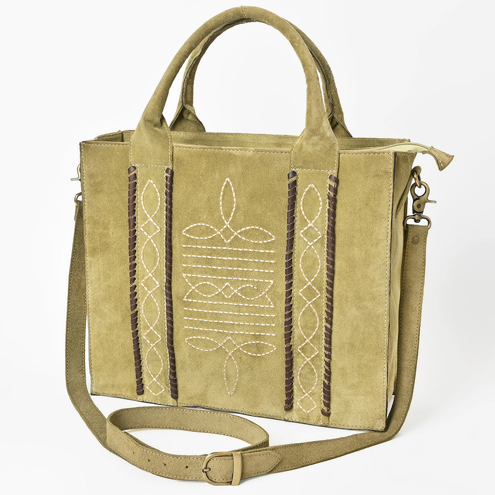 American Darling Tote Genuine Suede Leather women bag western handbag