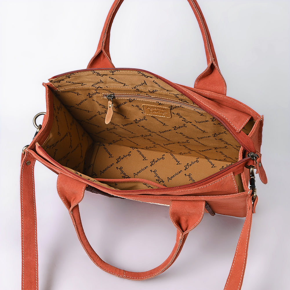 American Darling Tote Genuine Suede Leather women bag western handbag