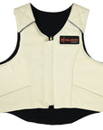 HILASON Western Horse Bull Riding Safety Leather Protective Vest & Rodeo Chaps Combo