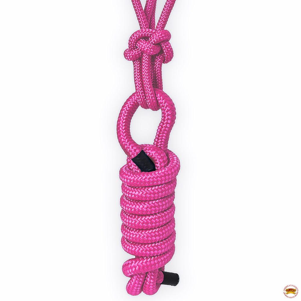8 Ft Hilason Western Nylon Heavy-Duty Lead rope halters for horses bridle multi-colored