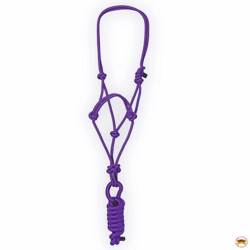 8 Ft Hilason Western Nylon Heavy-Duty Lead rope halters for horses bridle multi-colored