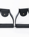 HILASON 3 in Neck Western Horse Heavy Duty Iron Saddle Stirrups Pair