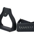 HILASON 3 in Neck Western Horse Heavy Duty Iron Saddle Stirrups Pair