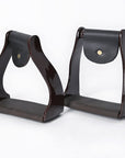 HILASON 3 in Neck Western Horse Heavy Duty Iron Saddle Stirrups Pair