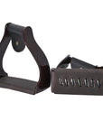 HILASON 3 in Neck Western Horse Heavy Duty Iron Saddle Stirrups Pair