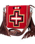 American Darling Cross Body Saddle Blanket Genuine Leather women bag western handbag purse