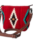 American Darling ADBG1009A Cross Body Saddle Blanket Genuine Leather women bag western handbag purse