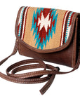 American Darling Messenger Saddle Blanket Genuine Leather women bag western handbag purse