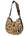 American Darling Hobo Hand Tooled Hair-On Genuine Leather women bag western handbag purse