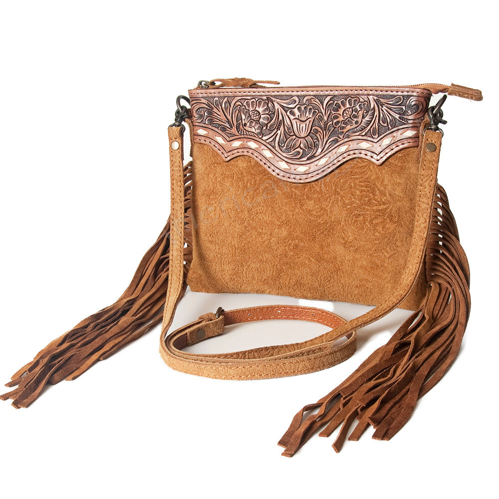 American Darling Small Crossbody Saddle Blanket Genuine Leather women bag western handbag purse