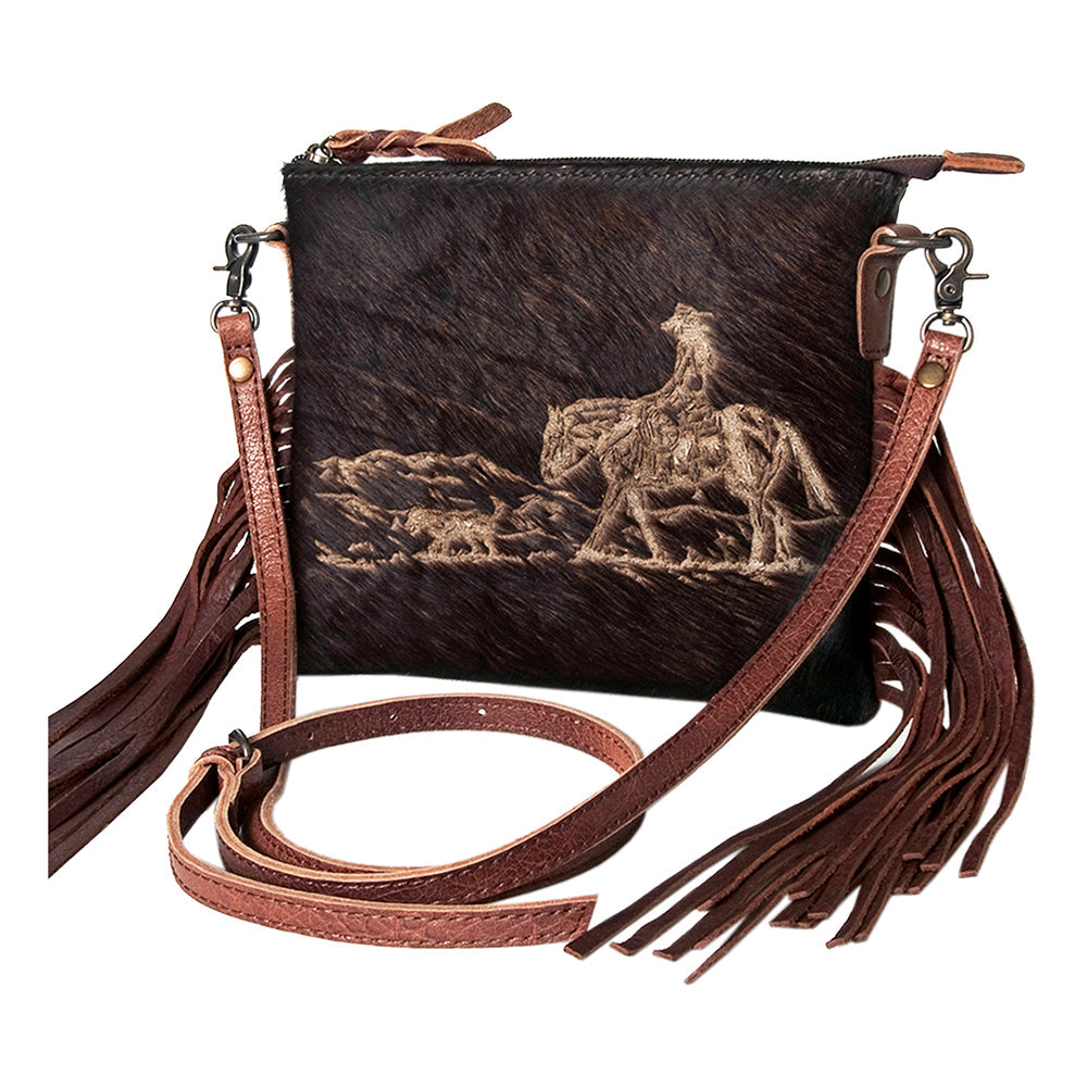 American Darling Small Crossbody Saddle Blanket Genuine Leather women bag western handbag purse