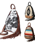 American Darling Sling Hair-On Genuine Leather women bag western handbag purse