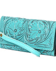 American Darling Clutch Hand Tooled Genuine Leather women bag western handbag purse