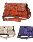 American Darling Wallet Hand Tooled Genuine Leather women bag western handbag purse