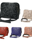 American Darling Cross Body Hand Tooled Genuine Leather women bag western handbag purse
