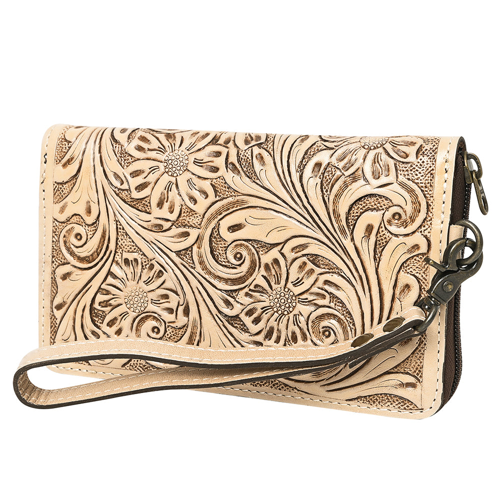 American Darling Clutch Hand Tooled Genuine Leather women bag western handbag purse