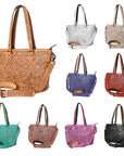 American Darling Tote Hand Tooled Genuine Leather women bag western handbag purse