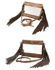 American Darling Clear Bag Hand Tooled Genuine Leather Women Bag Western Handbag Purse