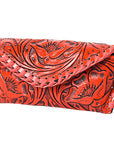 American Darling Sunglass Case Hand Tooled Genuine Leather Women Bag Western Handbag Purse