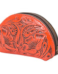 American Darling Coin Purse Hand Tooled Genuine Leather Women Bag Western Handbag Purse