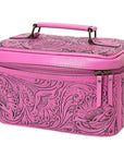 American Darling Jewelry Case Hand Tooled Genuine Leather Women Bag Western Handbag Purse