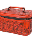 American Darling Jewelry Case Hand Tooled Genuine Leather Women Bag Western Handbag Purse