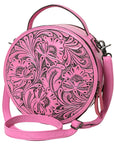 American Darling Canteen Hand Tooled Genuine Leather women bag western handbag purse