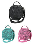 American Darling Canteen Hand Tooled Genuine Leather women bag western handbag purse