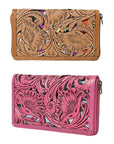 American Darling Wallet Hand Tooled Genuine Leather women bag western handbag purse
