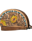 American Darling Hand Tooled Genuine Leather women bag western handbag purse