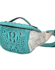 American Darling Pouch Hair On Crocodile Embossed Genuine Leather women bag western handbag purse