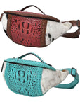 American Darling Pouch Hair On Crocodile Embossed Genuine Leather women bag western handbag purse