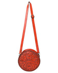 American Darling Canteen Hand Tooled Genuine Leather Women Bag Western Handbag Purse