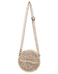 American Darling Canteen Hand Tooled Genuine Leather Women Bag Western Handbag Purse