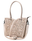 Tote Hand Tooled Genuine Leather women bag western handbag purse