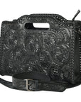 Clutch Hand Tooled Genuine Leather women bag western handbag purse