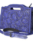 Clutch Hand Tooled Genuine Leather women bag western handbag purse