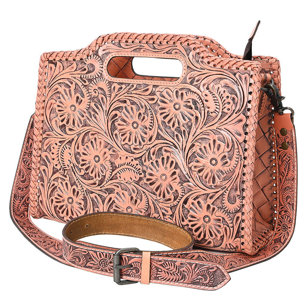 Clutch Hand Tooled Genuine Leather women bag western handbag purse