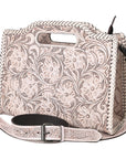 Clutch Hand Tooled Genuine Leather women bag western handbag purse