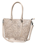 American Darling Tote Hand Tooled Genuine Leather Women Bag Western Handbag Purse