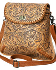 American Darling Cross Body I Hand Tooled Genuine Leather Women Bag Western Handbag Purse