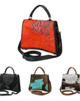 American Darling Tote Crocodile Embossed Genuine Leather Women Bag Western Handbag Purse