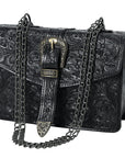 American Darling Small Crossbody Beautifully Hand Tooled  Genuine Leather women bag western handbag purse