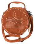 American Darling Canteen Genuine Suede Leather Women Bag Western Handbag Purse
